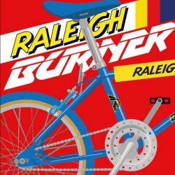 BACHE BMX RALEIGH ROUGE 50CM