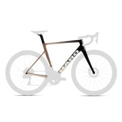 VELO ROUTE/COURSE SET CADRE + FOURCHE HARO RIVETTE CARBON Rose brillant/or